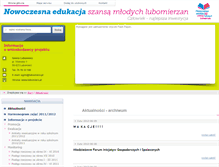 Tablet Screenshot of edukacja.lubomierz.pl